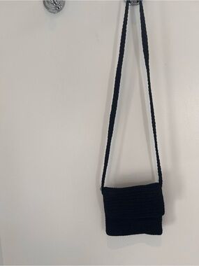 Crochet Black Crossbody Bag Le Sac
